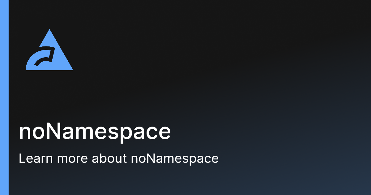 noNamespace | Biome